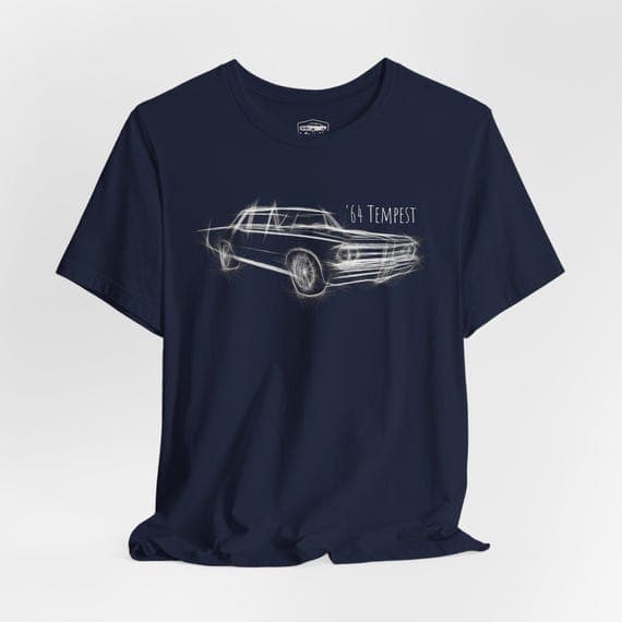 1964 Pontiac Tempest T-Shirt, Retro Car Enthusiast Tee