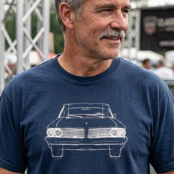 1964 Pontiac Tempest Grill T-shirt | Classic Car Automotive Retro