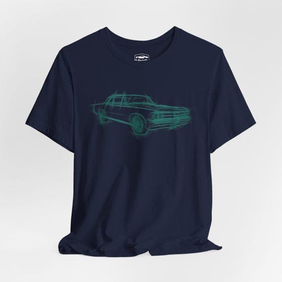 1964 Pontiac Tempest Lemans GTO Aquamarine Tee, Retro Muscle Car Shirt