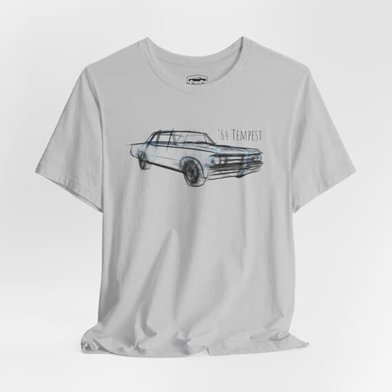 1964 Pontiac Tempest T-Shirt, Retro Car Show Apparel