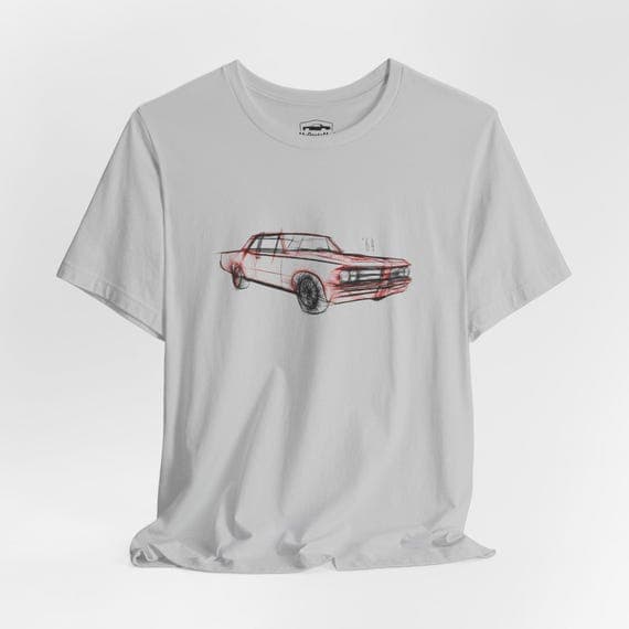 1964 Pontiac GTO Lemans Tempest Red T-Shirt, Retro Muscle Car Tee, Unisex Top