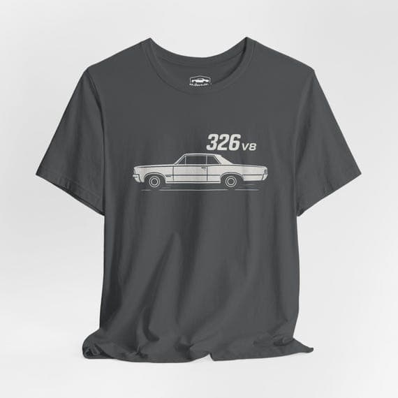 1964 Pontiac Tempest Lemans 326 V8 T-Shirt, Classic Car Tee